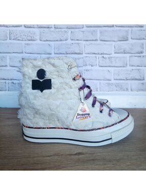 ⭐Converse x Isabel Marant Chuck 70 Internal Wedge Hi Shoes Sz 11 White A10222C⭐
